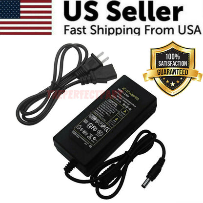 12V 5A 5 AMP 60W DC Power Supply Adapter Transformer LED Strip CCTV PC 5050 USA