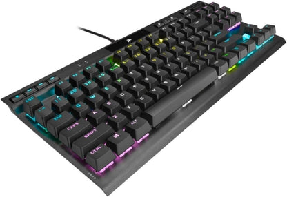 K70 RGB Tenkeyless Mechanical Gaming Keyboard - CHERRY MX SPEED Switches, Aluminum Frame, Per-Key RGB Backlighting, Detachable USB-C Cable